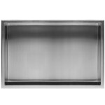 REA - Zápustná police pro vestavbu 30x60 broušený nerez REA-05602