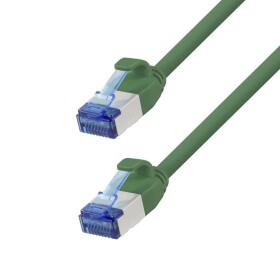 LogiLink CP5115S RJ45 síťové kabely, propojovací kabely CAT 6A S/FTP 20.00 m zelená samozhášecí, bez halogenů 1 ks