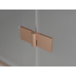 MEXEN/S - Lunar L Duo sprchový kout dveře křídlové 90 x 80, transparent, měď kartáčovaná 834L-090L-080P-65-00