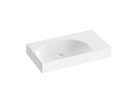 RAVAK - Lite Umyvadlo 80x45 cm, bez přepadu, bez otvoru pro baterii, bílá XJXP1380001