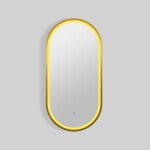 Zrcadlo se senzorem SAT Aurum 40x80 cm broušené zlato SATZAUR4080BZ SATZAUR4080BZ