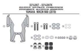 D2143Kit montážní sada pro plexi D 2144ST pro Yamaha Niken 900 (19-24)