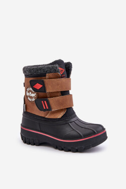 Dětské sněhule na suchý zip Lee Cooper Camel Velikost: 32