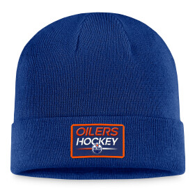 Fanatics Pánská zimní čepice Edmonton Oilers NHL Authentic Pro Prime Cuffed Beanie