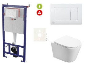 Závěsný WC set do lehkých stěn / předstěnová SAT Infinitio SIKOSSIN20KECO SIKOSSIN20KECO