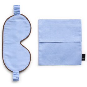 HAY Maska na spaní Outline Soft Blue, modrá barva, textil