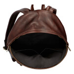 Velký kožený batoh Julius, tmavě hnědý