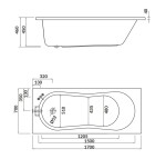 CERSANIT - Obdélníková vana NIKE 170x70 S301-249