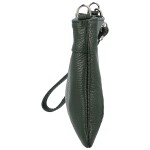 Módní dámská kožená mini crossbody kabelka Kaliopi, tmavě zelená