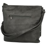 Trendy dámská koženková crossbody kabelka Hazel, šedá