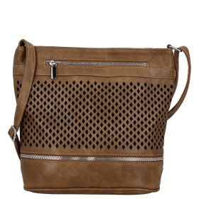 Stylová dámská crossbody kabelka Teri, hnědá