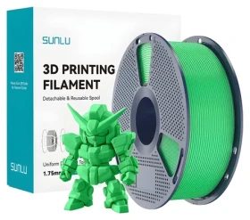 Sunlu PLA+ 2.0 zelená / Tisková struna / 1,75 mm / 1 kg (PLA+ 2.0 G)