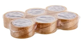 BTP Lepicí páska transparentní / Balicí páska / 48 mm x 60 m / kaučukové lepidlo / 6 ks (taśma Solvent Transparent 48x66)