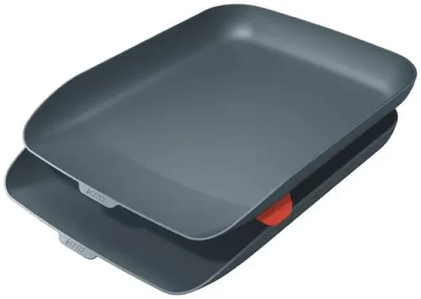 Leitz Odkladač na dokumenty s organizérem Cosy set 2 ks sametová šedá 53581089