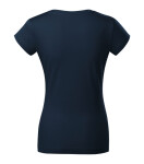 Fit V-neck tričko dámské námořní modrá S