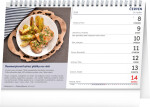 Stolní kalendář 2026 NOTIQUE - Domácí kuchyně, 23,1 x 14,5 cm