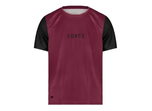 Force MTB Rules pánský dres krátký rukáv bordó vel. XXL