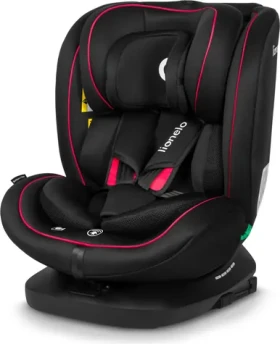 LIONELO Autosedačka Bastiaan i-Size 40-150 cm, Black Red (LO-BASTIAAN I-SIZE BLACK RED)