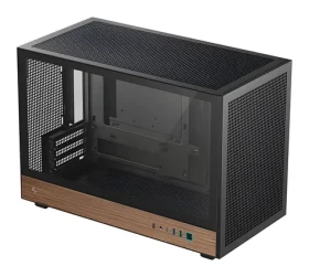 DEEPCOOL CH260 Wood černá / Počítačová skříň / mATX / Průhledná bočnice / bez zdroje (R-CH260-BKNWM0-G-1)