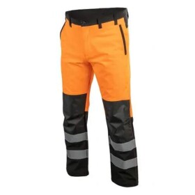Högert TRAUN výstražné softshellové kalhoty oranžové S-2XL