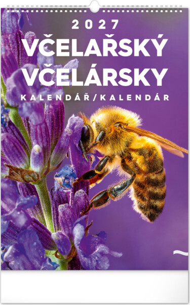 NOTIQUE Kalendář 2027 nástěnný: Včelařský - Včelársky CZ/SK, 33 x 46 cm