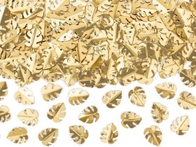 PartyDeco Konfety zlaté listy (15 g)