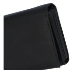 Univerzální kožená peněženka Romča , číšnický flek, černý