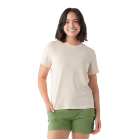 Dámské merino tričko s krátkým rukávem SMARTWOOL Women's Perfect Crew Short Sleeve Tee, Almond velikost: S