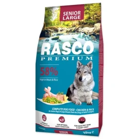 Rasco Premium Senior Large kuře s rýží 15kg / Granule pro starší psy (1704-10637)