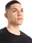 Pánské merino triko krátký rukáv ICEBREAKER Mens 200 Oasis SS Crewe, Black velikost: S