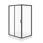 CERSANIT - Sada C712: kout ARTECO černý obdélník 120x90x190 + vanička TAKO 120x16 VIR S913-031