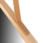 Tutumi - Dřevěné asymetrické zrcadlo 49 cm HOM-08889