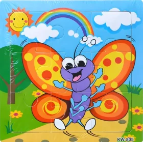 ORION Dřevěné puzzle Motýlek