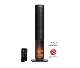 Salente HotTower, teplovzdušný sloupový ventilátor, černý