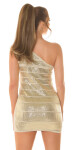 Sexy One-Shoulder Disco-dress with sequins Einheitsgroesse