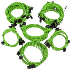 Super Flower Sleeve cable kit Pro zelená / Sada kabelů pro zdroje Super Flower (SF-CKP-GR)