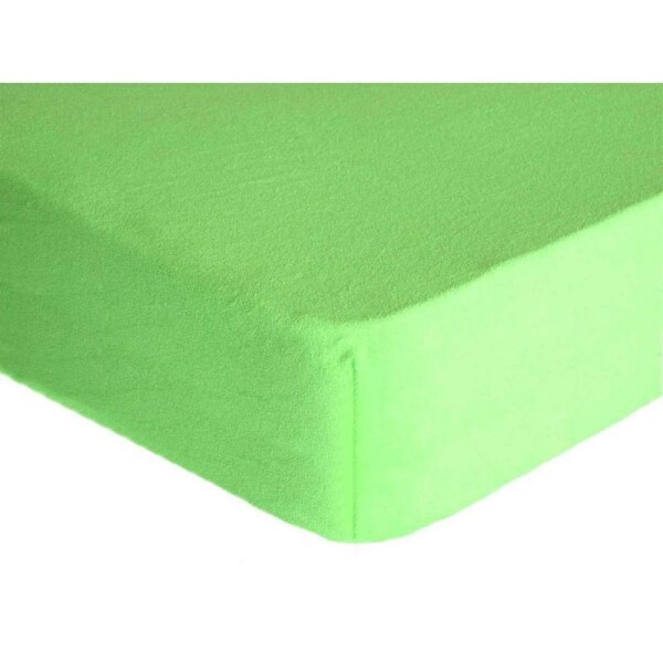 DekorTextil Dětské napínací prostěradlo FROTÉ Premium světle zelené ROZMĚR: (š/d/v) 60 x 120 x 20 cm