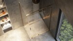 REA/S - Sprchová kabina Montana Gold Brush 120x80 KPL-K2512