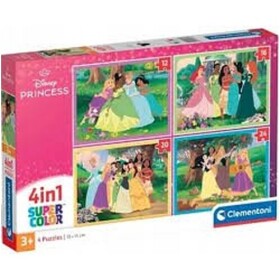 Puzzle Disney Princezny 4v1 (12+16+20+24 dílků)