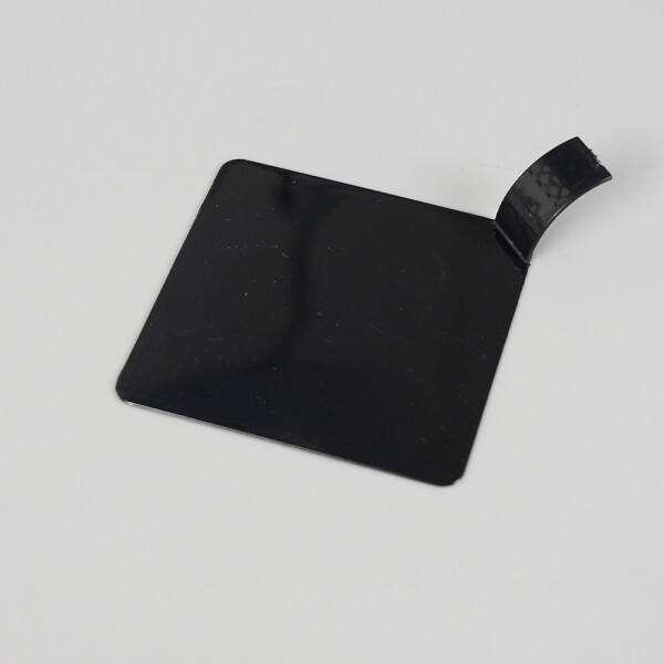 Cake star Plastová podložka pod minidezerty s úchytem čtverec čérná 8x8cm