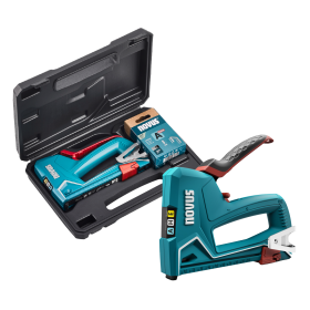 Novus sponkovačka J-50, vč. kufříku a sponek, mechanická, typ sponek a hřebíků A, E, H