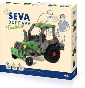 Stavebnice SEVA - Doprava Trakor 384 dílků