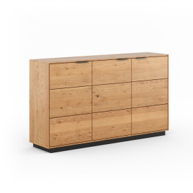 Massivo.cz Komoda Tinnaro 3D - Natural, dub, masiv