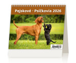 Stolní kalendář 2026 Helma MiniMax - Pejskové