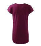 Love tričko/šaty dámské fuchsiová 2XL