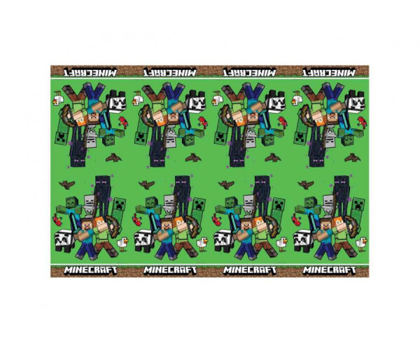 Ubrus Minecraft TNT plastový 120 cm x 180 cm Ubrus Minecraft TNT plastový 120 cm x 180 cm