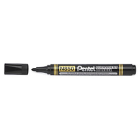 12 Permanentní popisovač Pentel černý, kuželovitý hrot, stopa 1.5mm