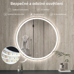 CERANO - Koupelnové LED zrcadlo Eterno - Ø 90 CER-8050BD6955