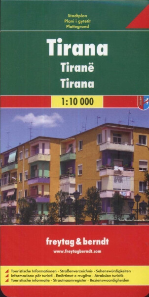PL 118 Tirana 1:10 000 / plán města