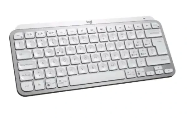 Logitech Wireless MX mini US šedá / Bezdrátová klávesnice / podsvícená / US verze (920-010799)